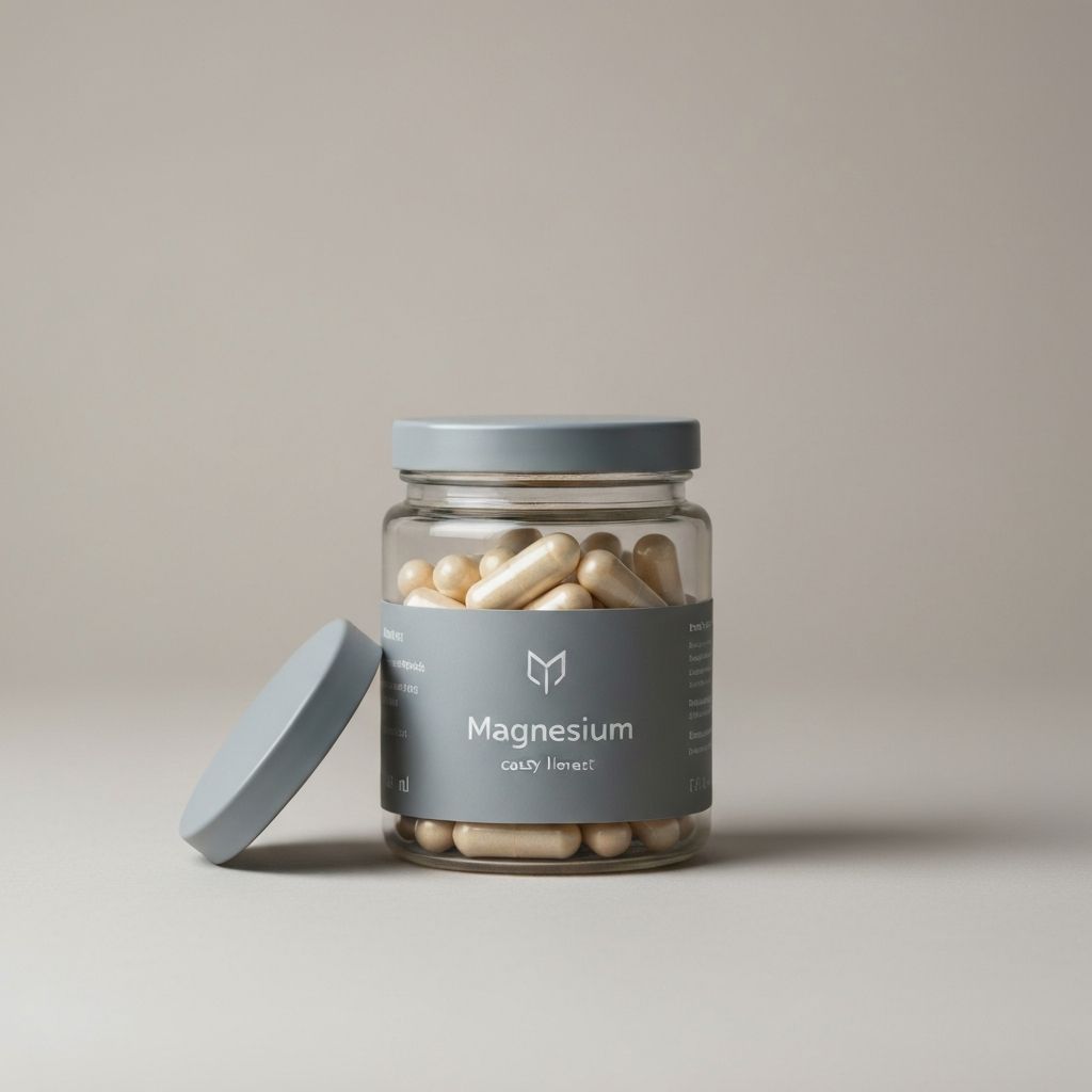 Magnesium Supplement Container